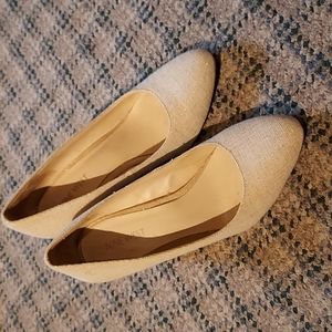 Nine West cork wedge heels